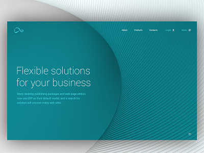 Upcoming Website 3d business infinity mobile responsive solution turquoise ui ux web webdesign