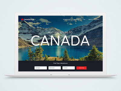 Tours to Canada website adventure canada design tour travel ui ux web