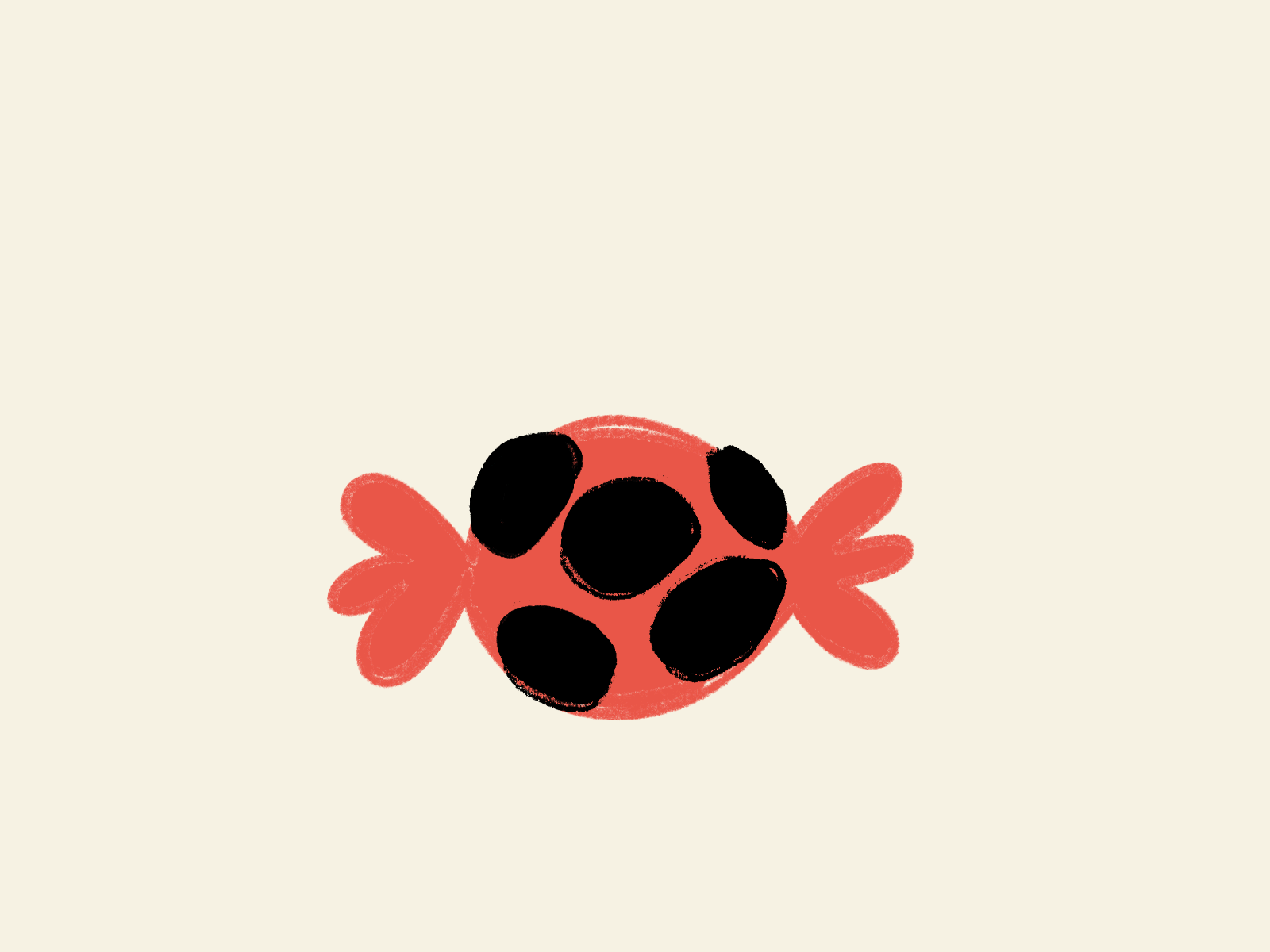 Caramelo animation bug candy character dancing design frame by frame frame to frame gif hiding illustration ladybug loop morph