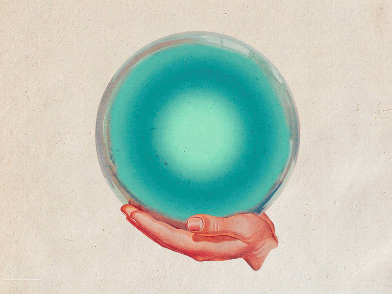 Magic Ball. collage crystal ball gif hypnosis magic magic ball optical illusion retro vintage