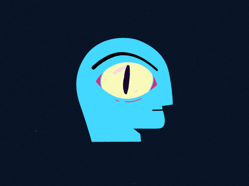 Cold-blooded blink blue character eye frame by frame gif head humanoid reptilian