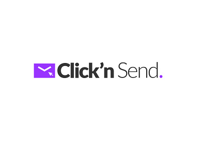 Click'n Send brand brand design brand identity branding branding design design flat logo minimal