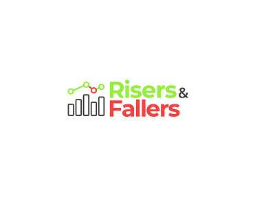 Risers Fallers brand brand design brand identity branding branding design design flat logo minimal