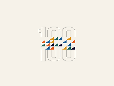 Builder100 - "100" illustration type vector