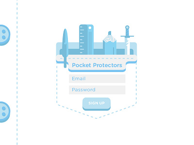 Daily Ui - Pocket Protector Login