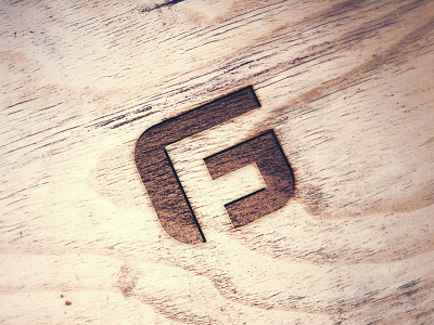 Grain & Forge branding f forge g gf grain identity logo monogram package wood woodworking