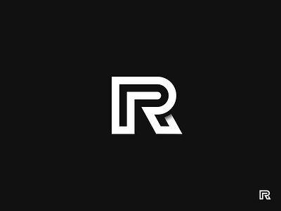R Logo brand contrast logo mark monogram monoweight r robwearsglasses stroke