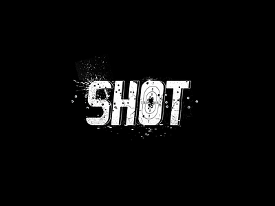 Shot - Typography bullet design shot type typography