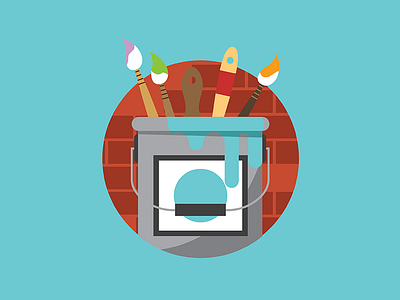 Artist Paint Bucket Icon