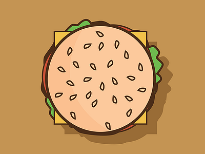 Burger Icon burger flat food icon