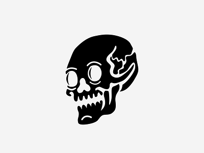 POBFC Skull Illustration afl footy illustration pirates skull