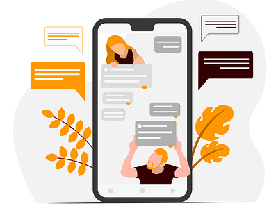 Message/Chat Illustration