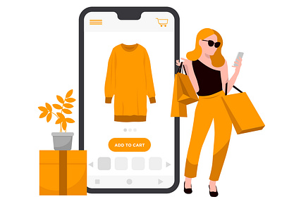 Online Shopping Illustration