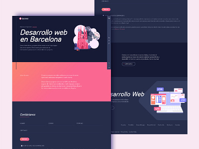 Sysmian© home web design dark mode design illustration web website