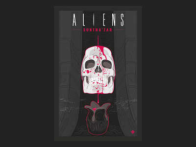 Aliens Sontha'zar nº2 aliens comic illustration science fiction vector