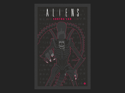 Aliens Sontha'zar nº3 aliens comic illustration science fiction vector