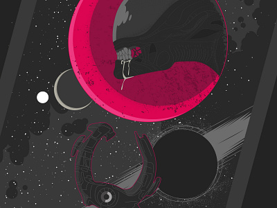 Aliens Sontha'zar nº4 detail aliens comic illustration science fiction vector