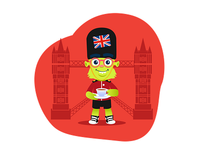 Orbit (Lingüístico) character illustration mascot website