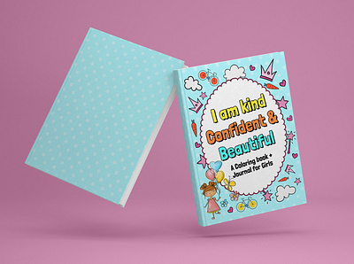 Book Cover Design "Coloring Book" amazon kdp book cover book mockup childrens book design girls graphic design kdp kdp cover kids book kids books kindle book cover product design