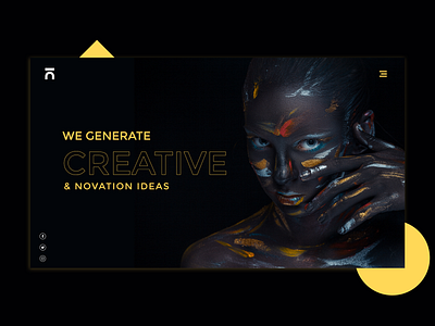 Creative Agency - Header agency branding clean coding creative design interface ui ui ux web