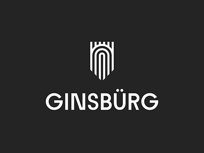 GINSBÜRG BEER & WINE beer black branding design graphic design identity logo logotype mark sign vector white wine