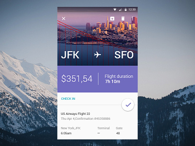 Material Designed Tickets app material design tickets ux
