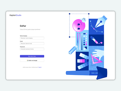 Exploration - Sign up page design ui