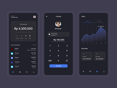 #Exploration - Wallet App design ui ux