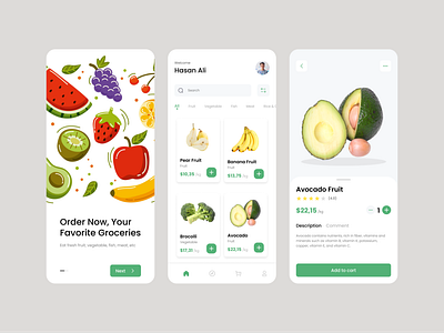 Groshop - Grocery Mobile App design grocery grocerymobileapp mobileapp ui ux