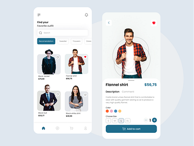 Fashion Marketplace App design fashionapp mobile ui ux