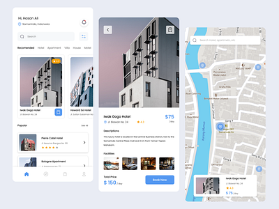 Hotel Booking App design hotelapp mobile ui ux