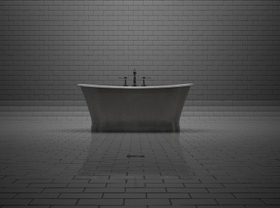 bathtub arnold advertising arnoldrender packshot realistic 3d rendering redshift3d