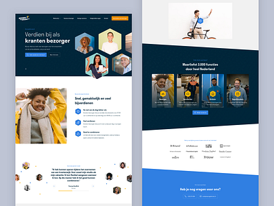 Newspaper Recruitment Homepage by Joost Engelen for Wirelab on Dribbble