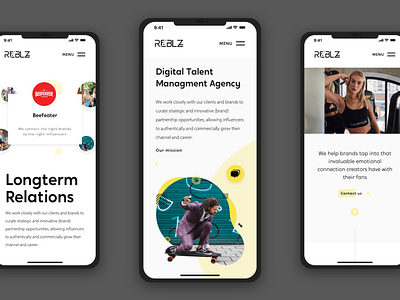 Social Reblz clean design interface landingpage mobile mobile design ui ux web webdesign website