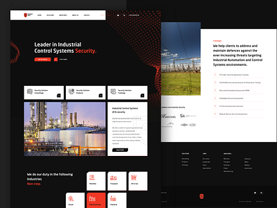 Applied Risk Homepage black dark design homepage interface landingpage orange particles photograpy ui ux web webdesign website