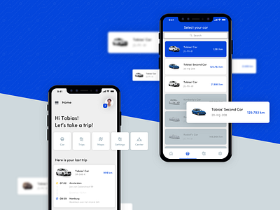 Tripchain App android app blockchain car carpooling data design duration interface ios time ui ux wirelab