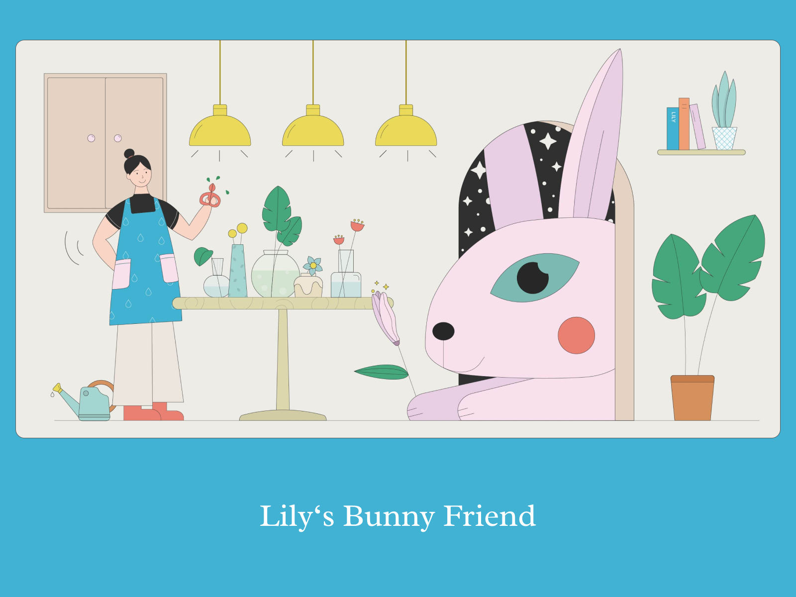 Lilys Bunny Friend by Bingyan on Dribbble