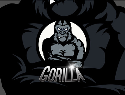 Gorilla Mascot logo design branding design gorilla mascot logo illustration logo mascot logo newmascotlogo vector