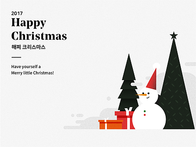 Christmas Card White christmas christmas card korea snowman winter