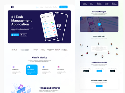 Task app landing page