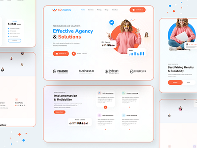 Agency landing page