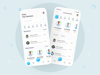 Doctor booking app by Omar Faruk for Xirosoft on Dribbble