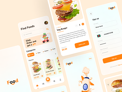Food delivery app burger app food food app food delivery service glossary mobile app ui