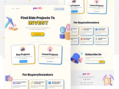 landing page for side project
