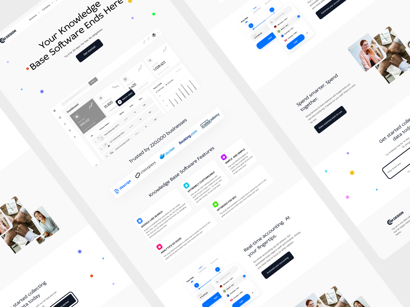 Saas website design by Omar Faruk on Dribbble