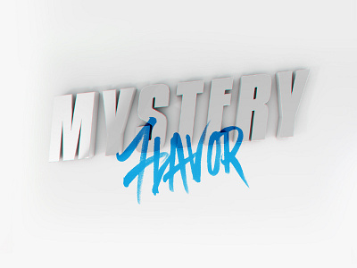 Mystery Flavor 3d font gfuel type
