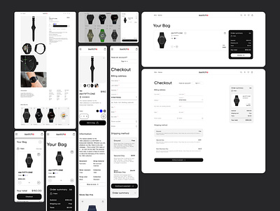 SWATCH design minimal mobile design redesign responsive design swatch ui uprock ux ux ui deisgn