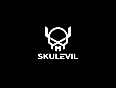 skulevil branding characterdesign creative logo design geometric illustration skull skull art skull logo vector