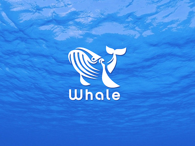whale logo animal branding clean logo creative logo design logo negative space logo ocean orca vector whale whitespace