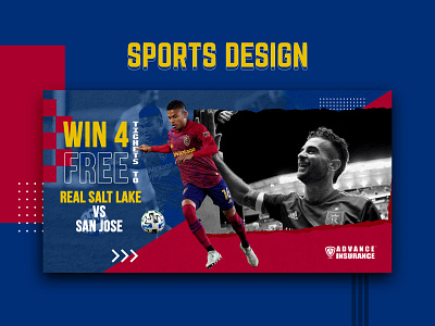 Sport Design banner ad branding design facebook ad football graphic design instagram post social media social media post sport ui